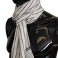 Elegant Striped Silk Men's Scarf