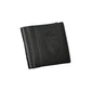 Elegant Black Leather Wallet with Contrast Details