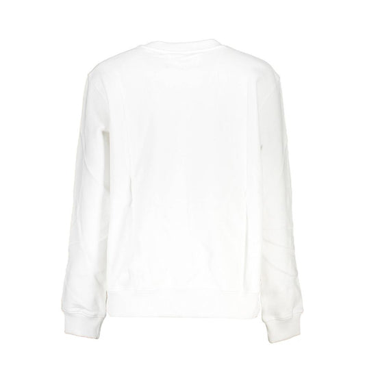 Elegant Long Sleeve White Sweatshirt