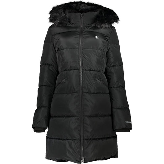 Chic Hooded Jacket with Removable Fur Detail