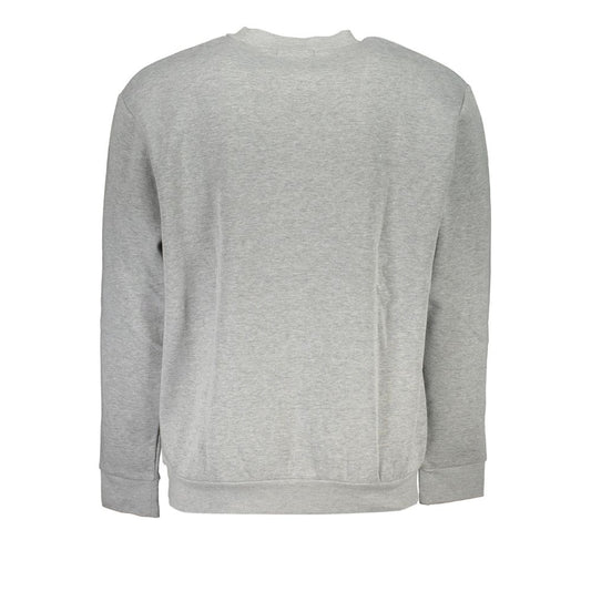 Elegant Gray Crew Neck Designer Sweatshirt
