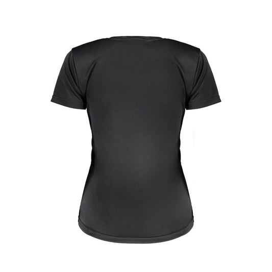 Black Polyester Tops & T-Shirt