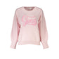 Chic Pink Long Sleeve Embroidered Sweater