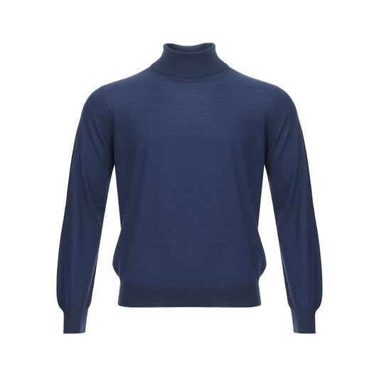 Elegant Cashmere Blue Men's Sweater