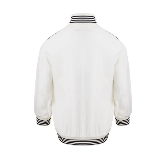 Chic White Cotton Sweater for Women
