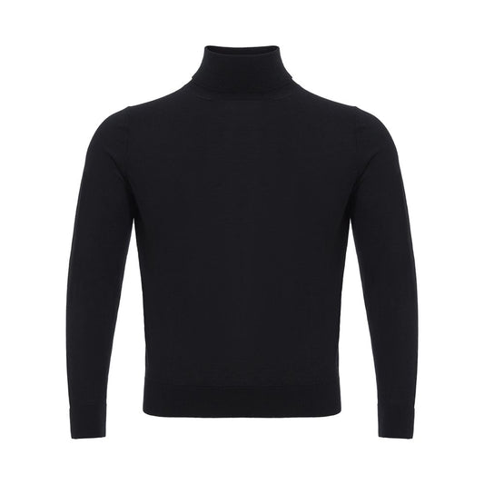 Elegant Black Cashmere Sweater for Men