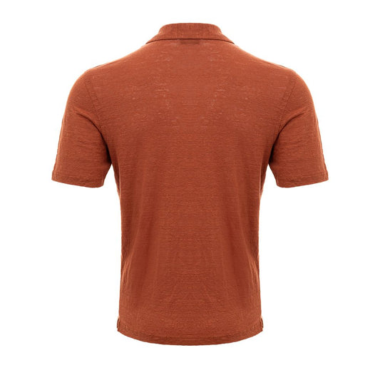 Elegant Linen Brown Men's Shirt for Sophisticated Style