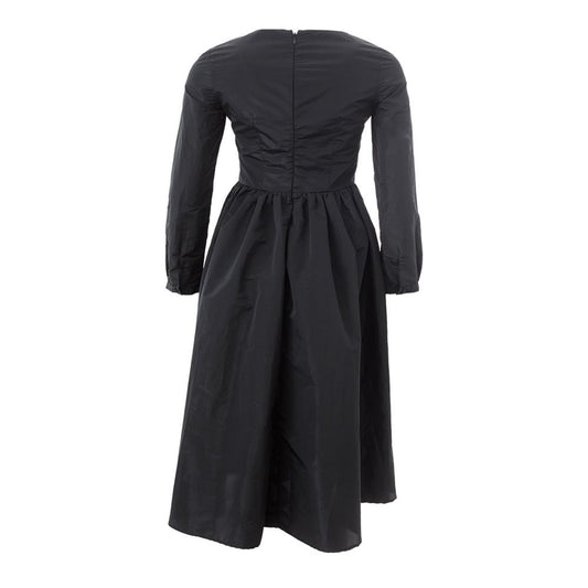 Elegant Black Polyester Dress