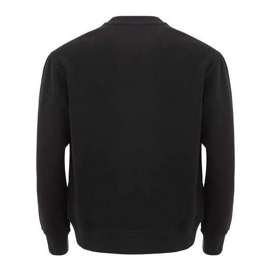 Versace Cotton Black Sweater Luxury Men's Wear