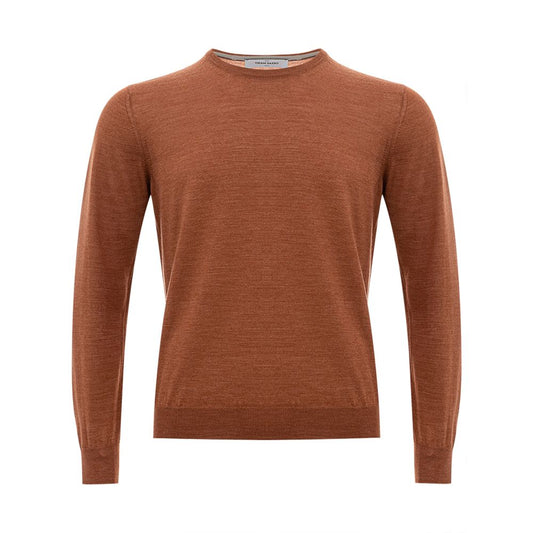 Elegant Woolen Men's Brown Sweater