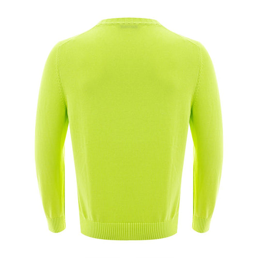 Sumptuous Cotton Italian Sweater in Vibrant Yellow