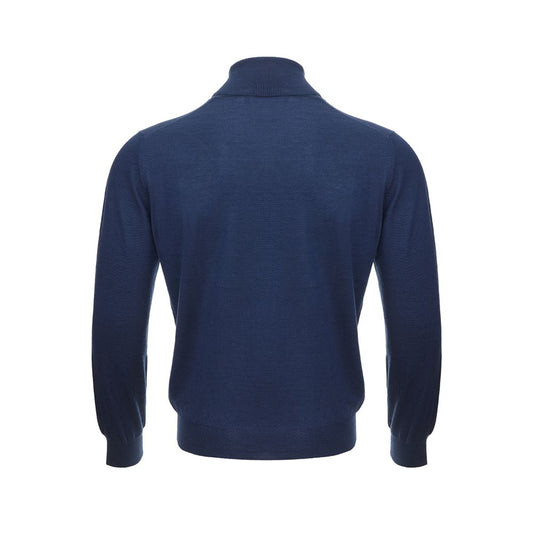 Elegant Cashmere Blue Men's Sweater