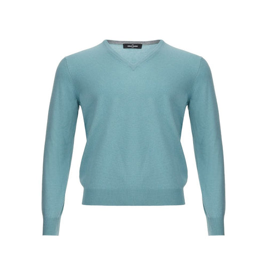 Turquoise Cashmere Sweater for Men
