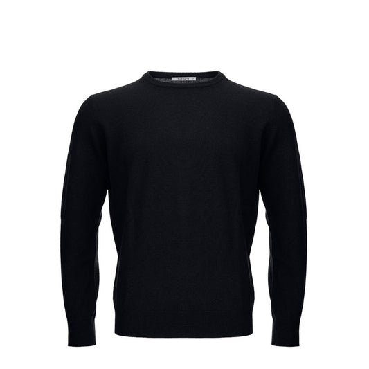 Elegant Black Wool Sweater for Men
