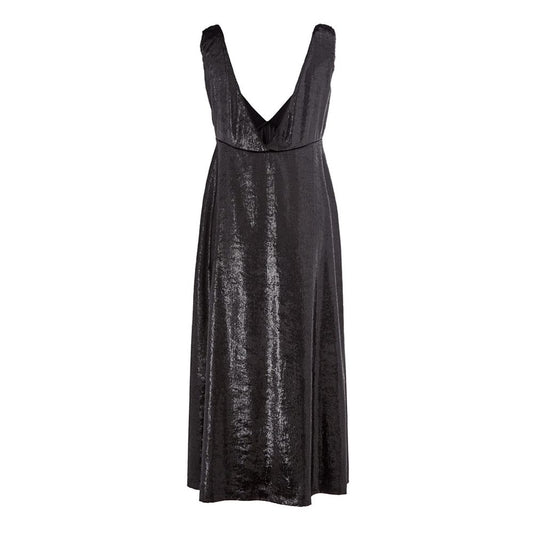 Elegant Polyester Black Dress