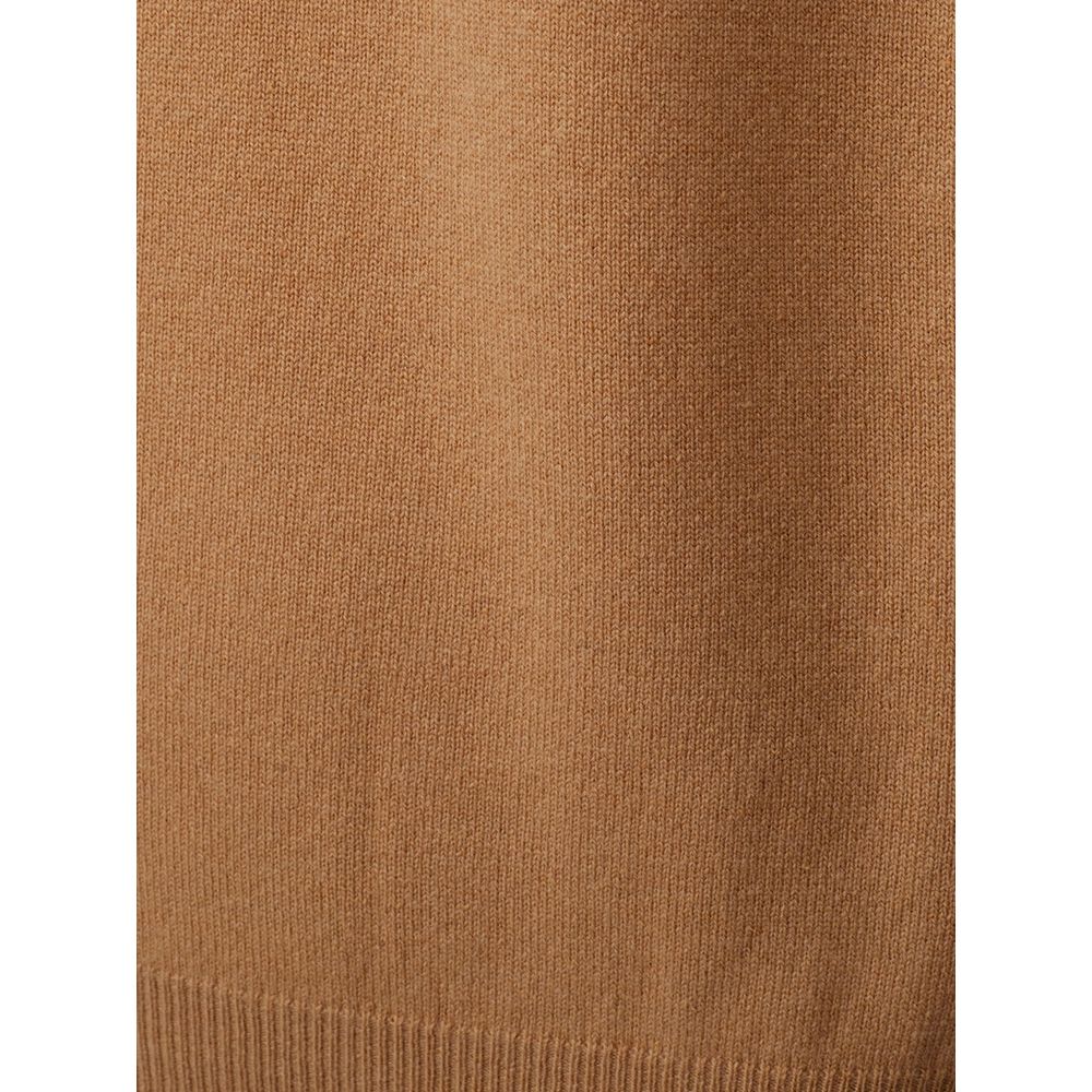 Elegant Woolen Brown Sweater for Men