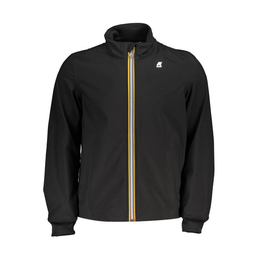 Sleek Black Sports Jacket with Contrasting Details