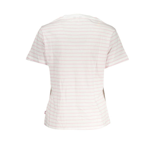 Chic White Contrast Detail Tee