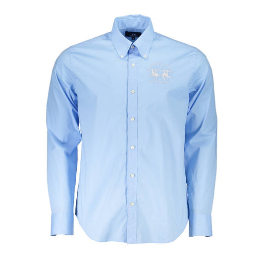 Elegant Light Blue Regular Fit Shirt