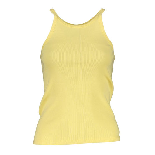 Yellow Cotton Tops & T-Shirt