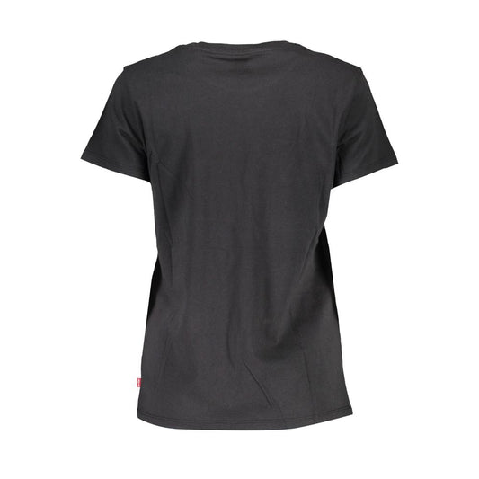 Black Cotton Tops & T-Shirt