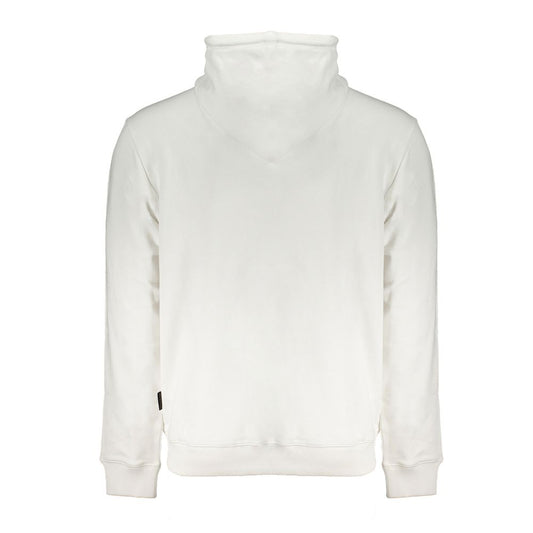 Chic White Hooded Sweatshirt - Cozy Cotton Blend