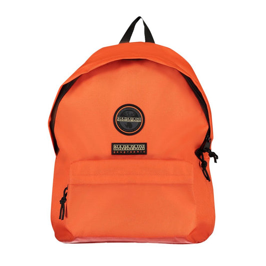 Eco-Chic Orange Backpack with Logo Design