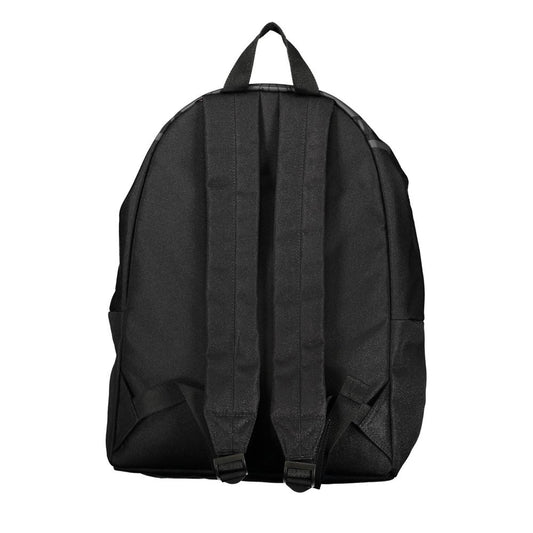 Black Cotton Backpack