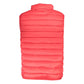 Sleek Sleeveless Pink Polyamide Jacket