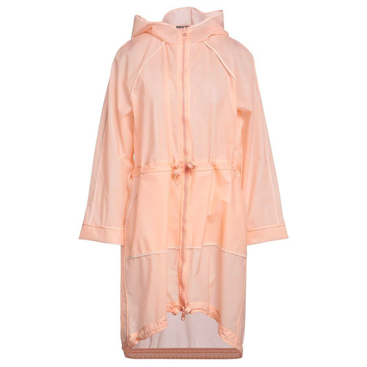 Powder Pink Long Waterproof Jacket