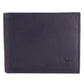 Elegant Blue Calfskin Leather Wallet