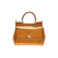 Yellow Pitone Laminato Handbag