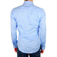Elegant Milano Light Blue Gabardin Shirt