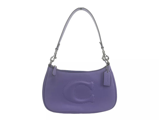 Teri Smooth Leather Crossbody Bag Purse Purple
