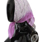 Chic Pink Silk Bandana Shawl Scarf