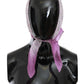Chic Pink Silk Bandana Shawl Scarf