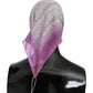 Chic Pink Silk Bandana Shawl Scarf