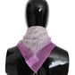 Chic Pink Silk Bandana Shawl Scarf