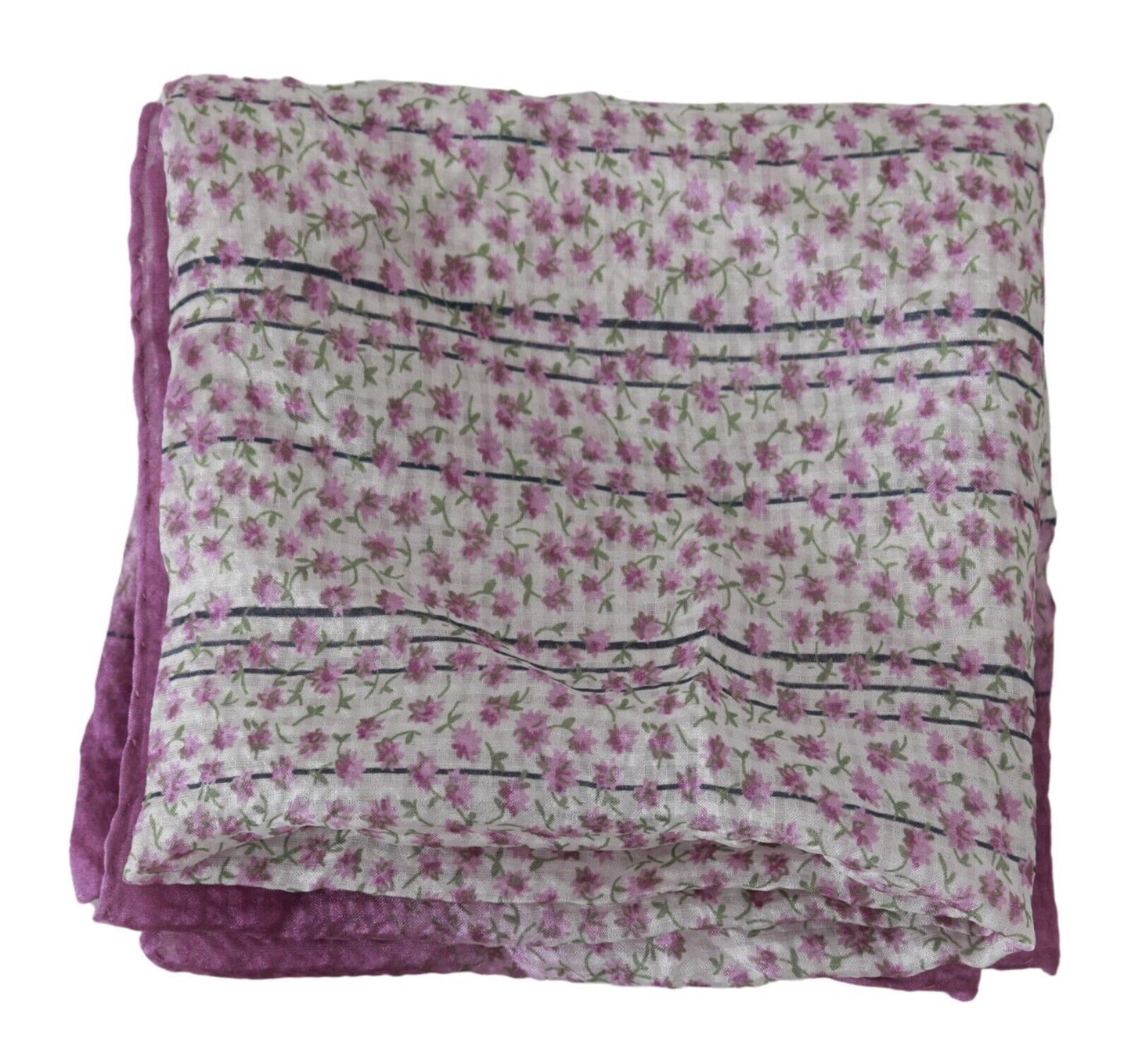 Chic Pink Silk Bandana Shawl Scarf
