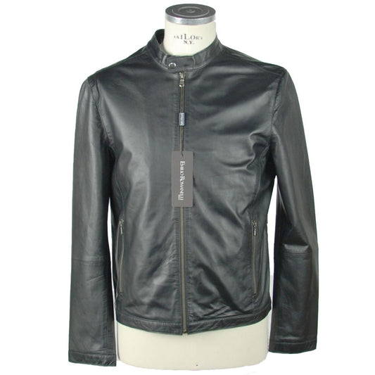 Sleek Leather Black Jacket