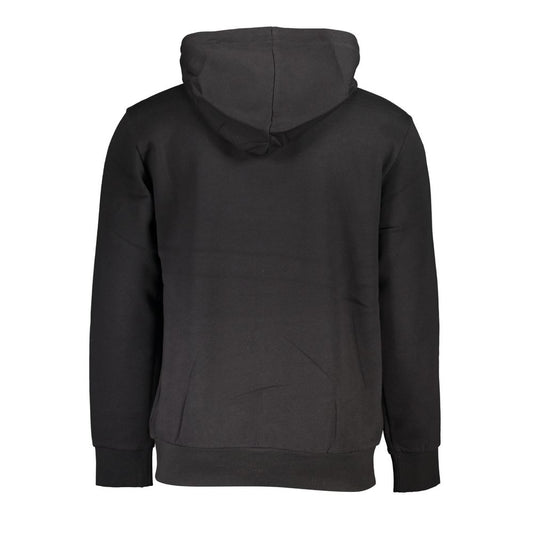 Sleek Hooded Fleece Sweatshirt - Black