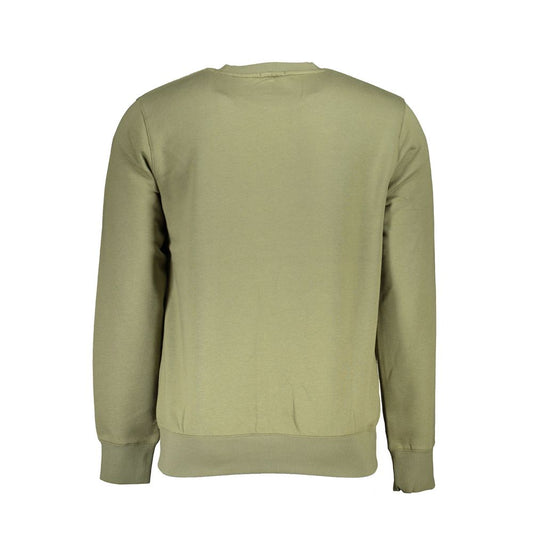Classic Green Crew Neck Fleece Sweatshirt