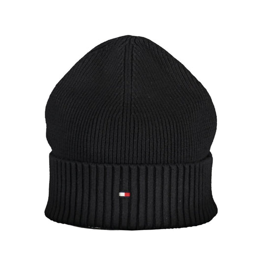 Elegant Embroidered Black Logo Hat