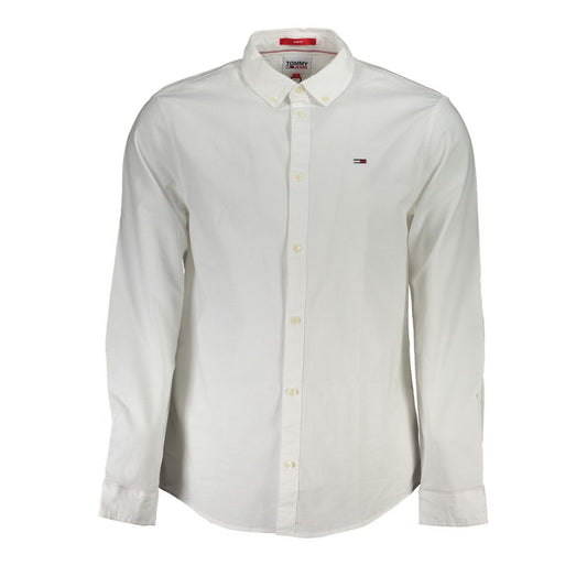 Sleek Slim Fit Button-Down White Shirt