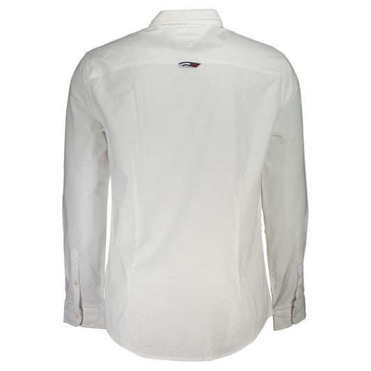 Sleek Slim Fit Button-Down White Shirt