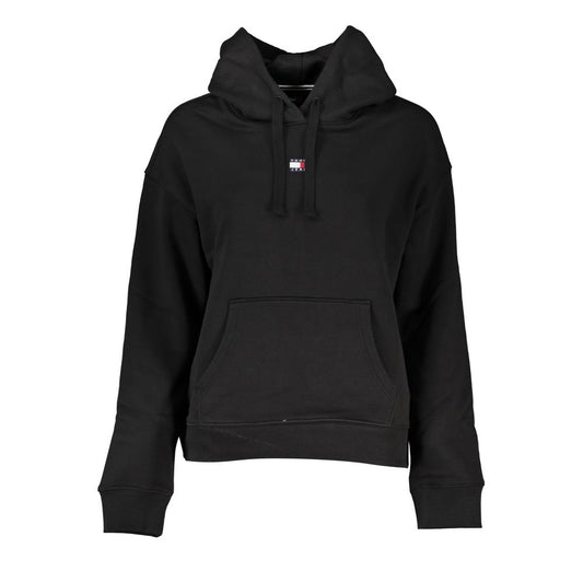Sleek Black Hooded Sweatshirt