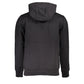 Sleek Hooded Fleece Sweatshirt in Black