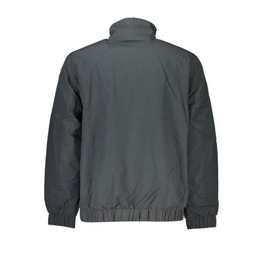 Sleek Gray Recycled Nylon Jacket