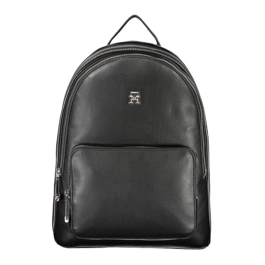 Chic Eco-Conscious Black Backpack