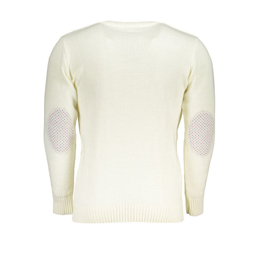 White Fabric Sweater